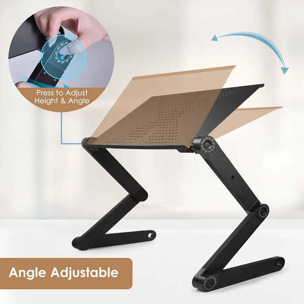 Support ergonomique pour ordinateur portable à 360° - réglable en hauteur