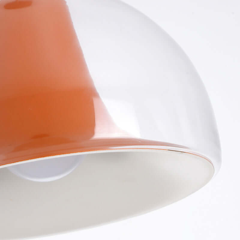 Halbkreisförmige Quallen Glas Hängelampe