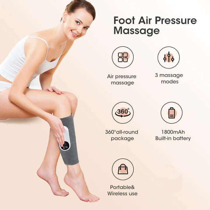 Beinmassagegerät mit Luftkompression & 3 Modi