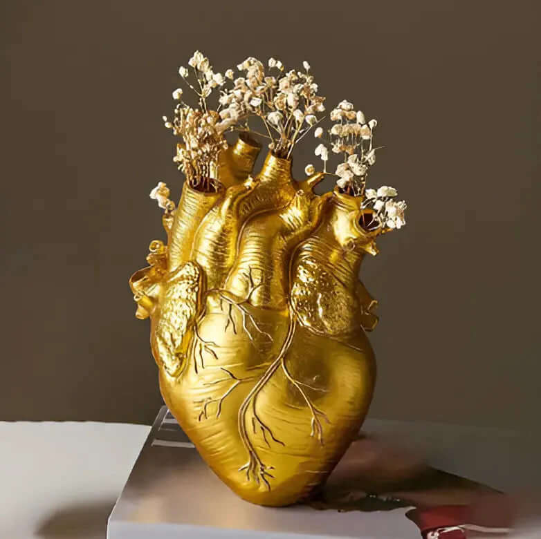 Vase coeur - design grec - objet décoratif