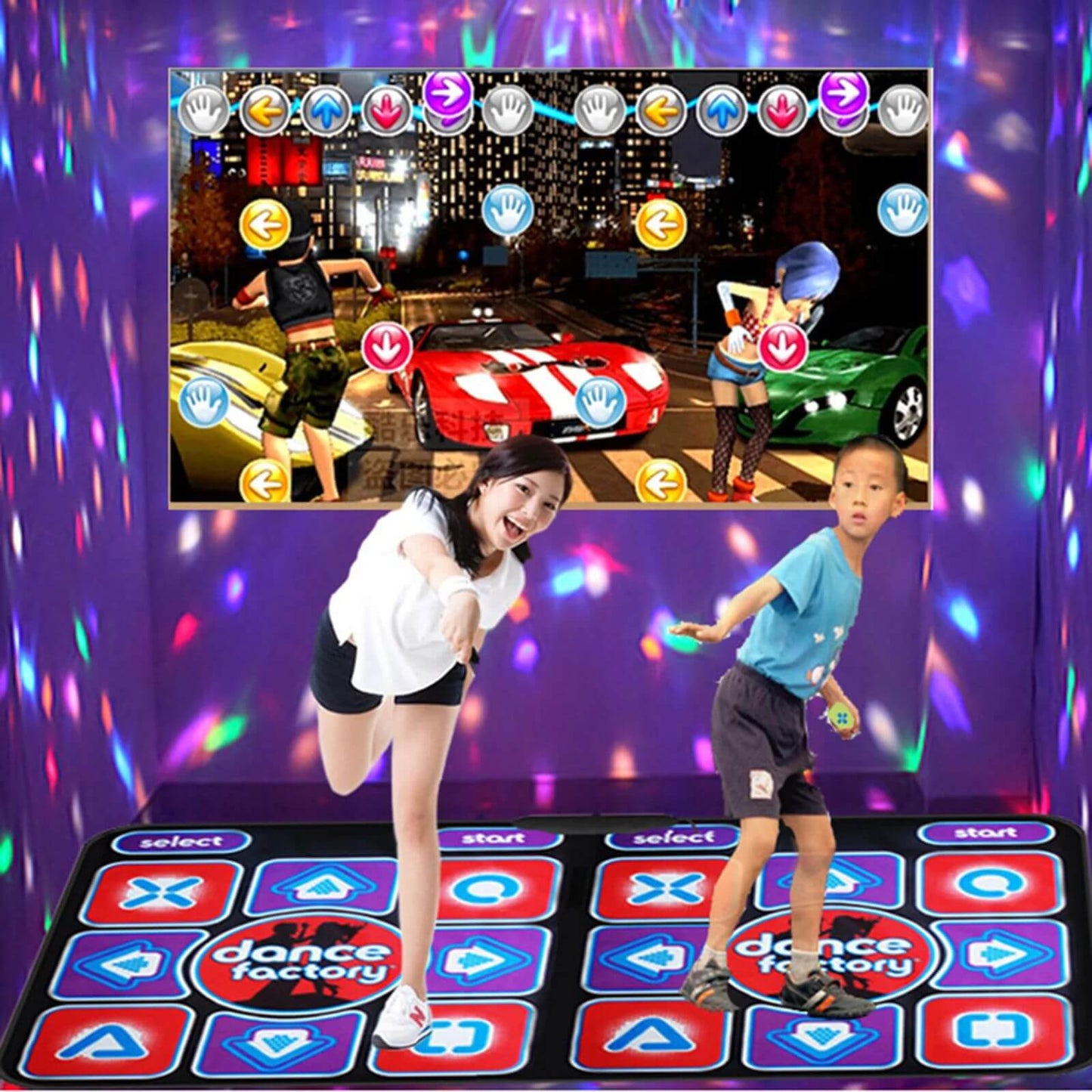 Tapis de danse double pour PC et TV - RhythmFlex
