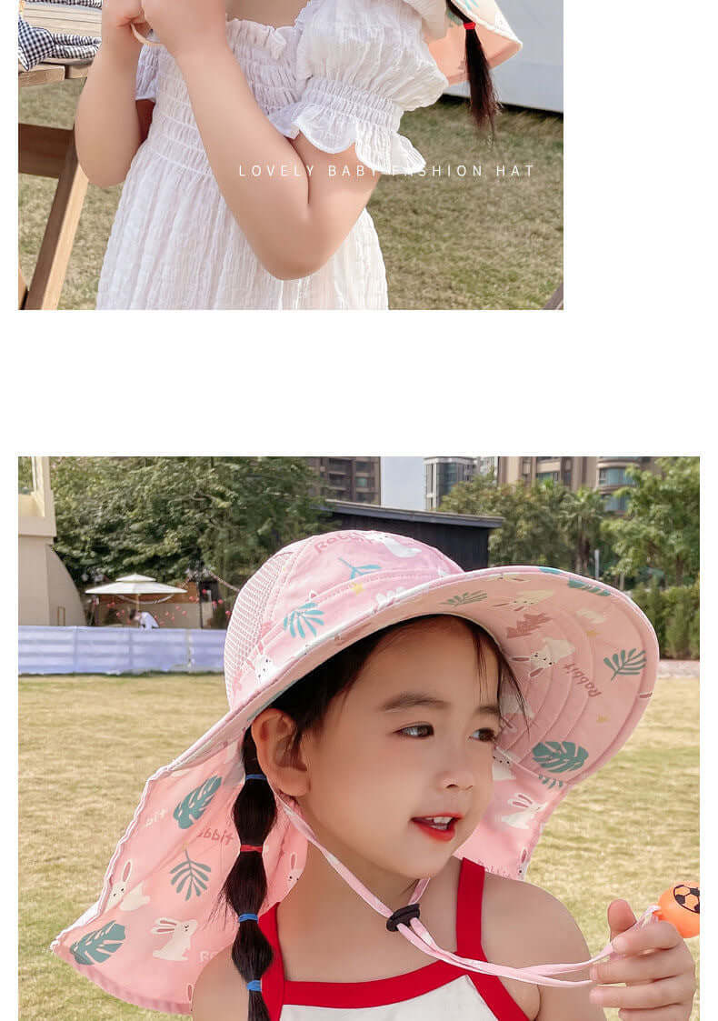 Sonnenhut Kinder Anti-UV mit Pfeife - Schutz für Sommertage