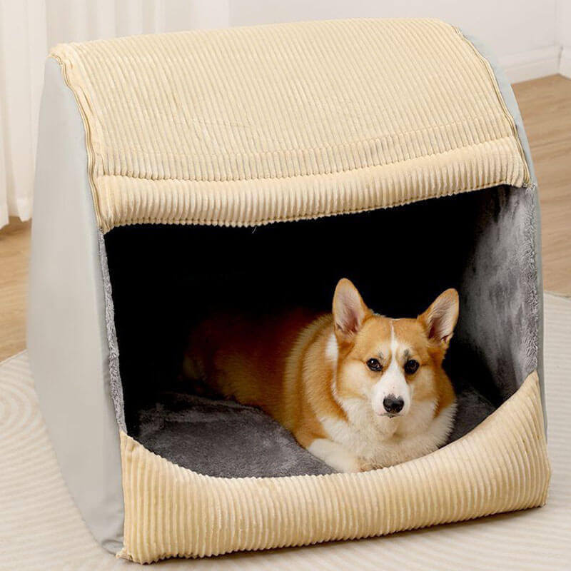 Kuscheliges Hundehöhlen-Zeltbett - Weich & Warm