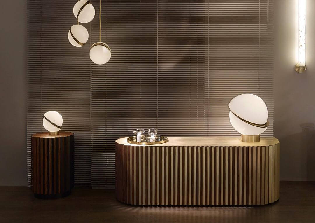 Suspension en forme de lune Design moderne