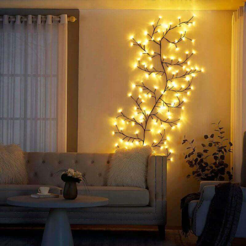 Lampe LED décorative en forme de saule