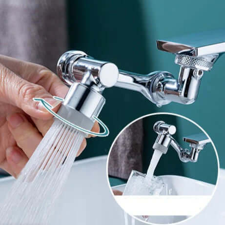 Flexibler Wasserhahn-Adapter 1080° - Küchen- & Bad-Erweiterung