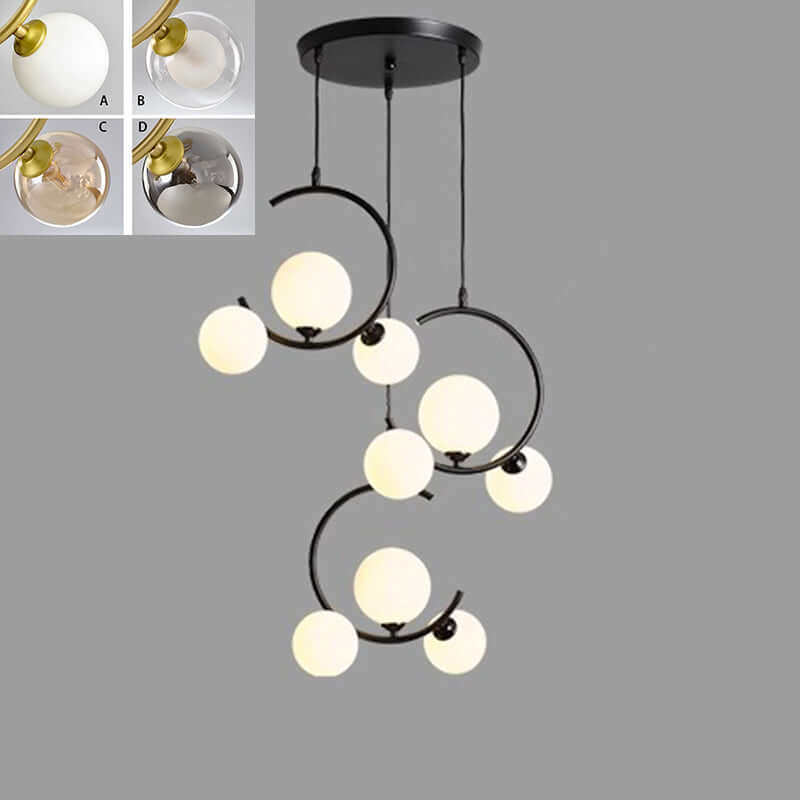 Suspension LED moderne, dimmable, 3 têtes lumineuses