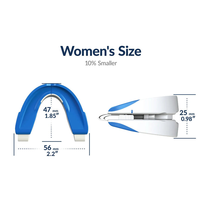 "Einstellbares Anti-Schnarch-Mundstück 2.0, transparent, ergonomisch, reduziert Schnarchen, verbessert Atemweg, komfortabel."