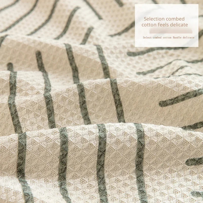 "Elegant skandinavischer Sofabezug mit Quasten, schützend und anpassbar, in verschiedenen Größen und Farben erhältlich."