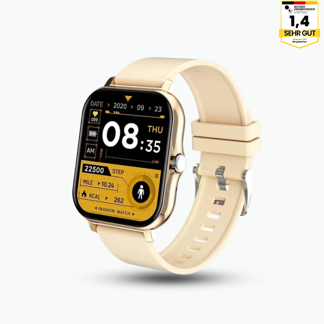 "Elegante FitPro Ultra Smartwatch, wasserdicht, vielseitiges Display, Gesundheits- und Fitness-Tracking, modernes Design."