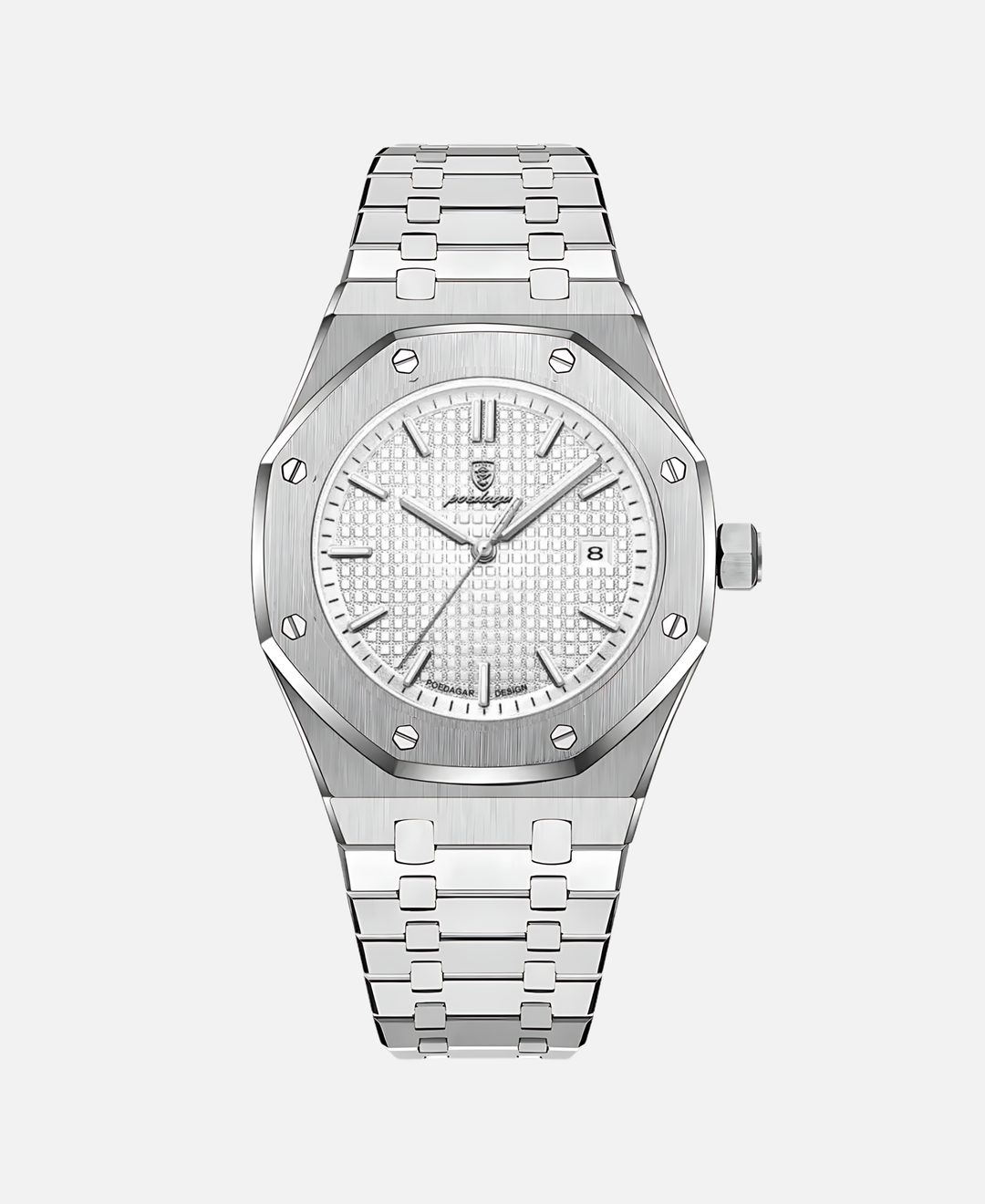 "Elegante Herren Armbanduhr, 41mm Edelstahl, zeitloses Design, minimalistisches Zifferblatt, kratzfest und wasserdicht."