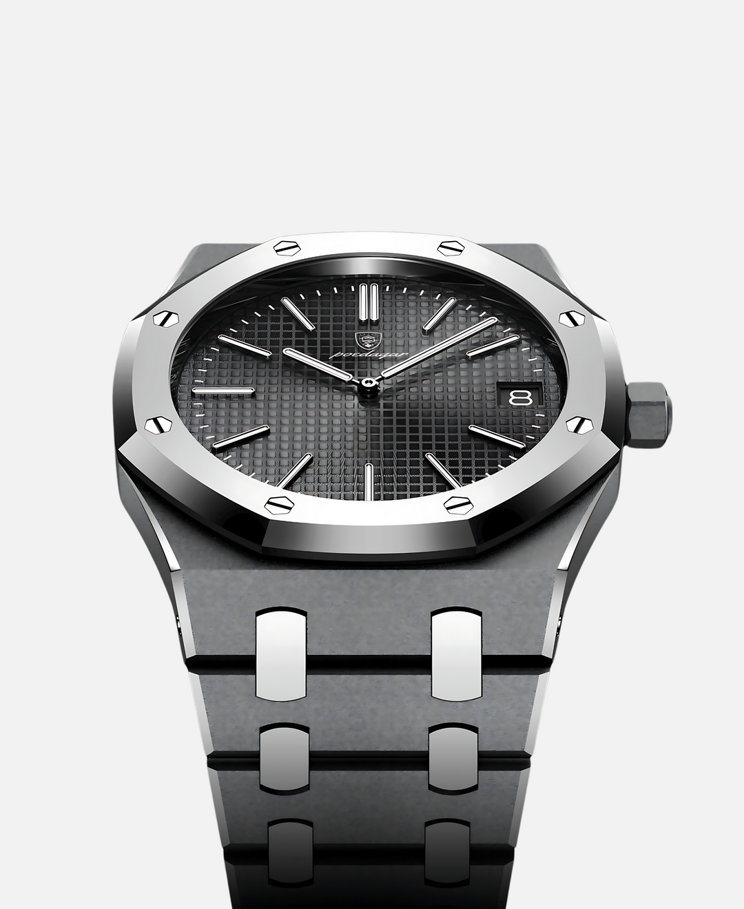 "Elegante Herren Armbanduhr, 41mm Edelstahl, zeitloses Design, minimalistisches Zifferblatt, kratzfest und wasserdicht."