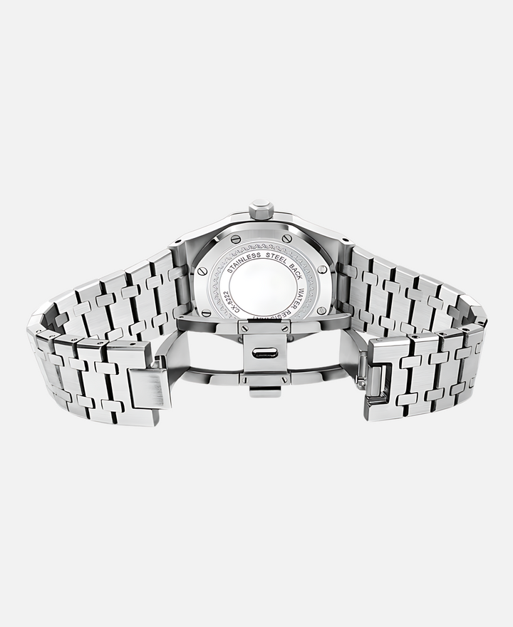 "Elegante Herren Armbanduhr, 41mm Edelstahl, zeitloses Design, minimalistisches Zifferblatt, kratzfest und wasserdicht."