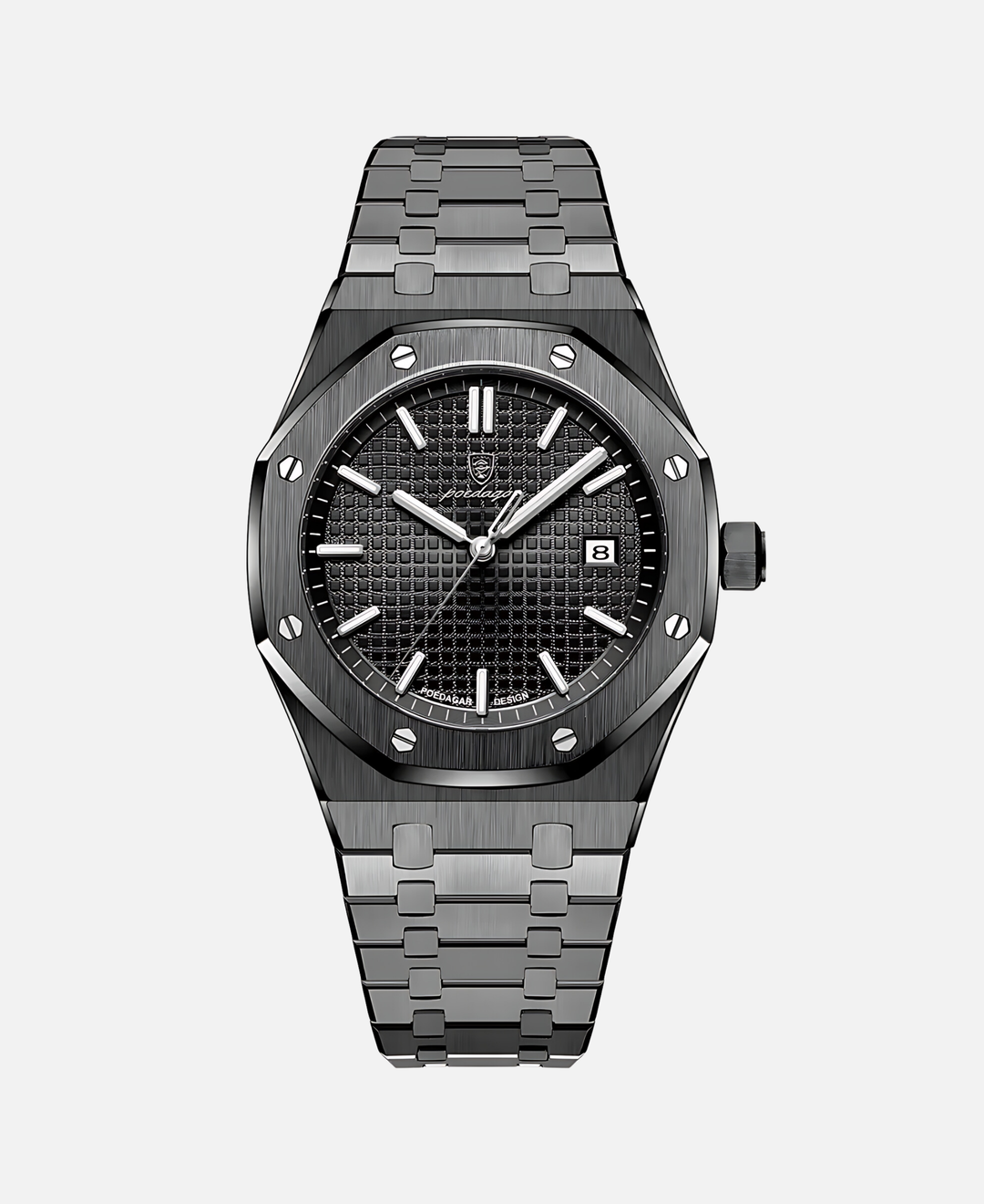 "Elegante Herren Armbanduhr, 41mm Edelstahl, zeitloses Design, minimalistisches Zifferblatt, kratzfest und wasserdicht."