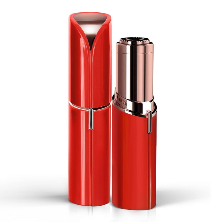 "Eleganter elektrischer Gesichtshaarentferner für Frauen, blau; ideal für präzise Haarentfernung bei empfindlicher Haut."