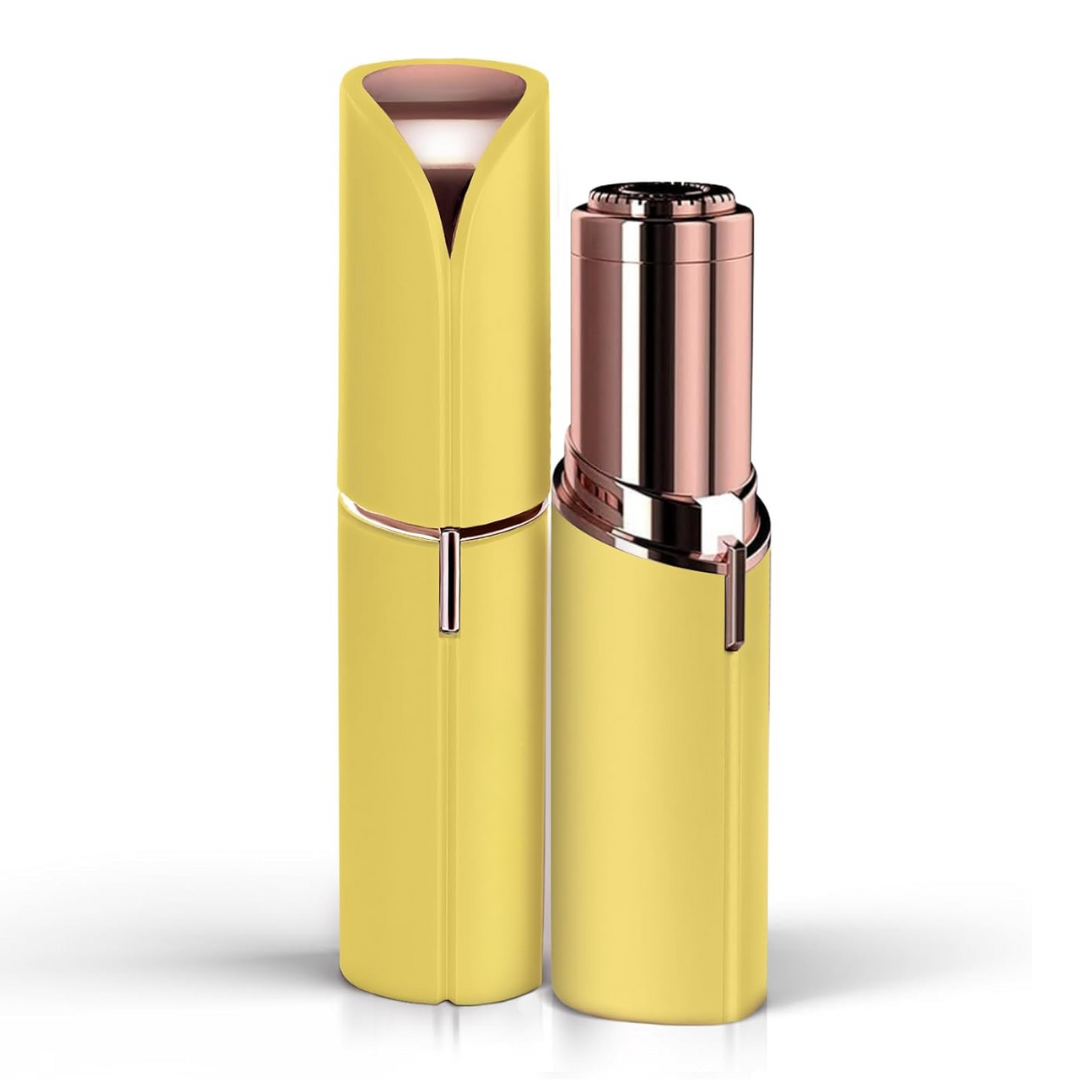 "Eleganter elektrischer Gesichtshaarentferner für Frauen, blau; ideal für präzise Haarentfernung bei empfindlicher Haut."