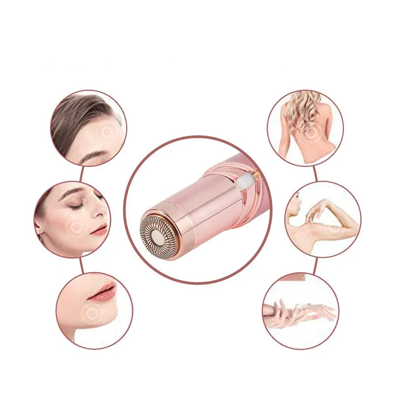 "Eleganter, kabelloser Epilierer für Frauen, wiederaufladbar, für sanfte Haarentfernung und seidig glatte Haut."