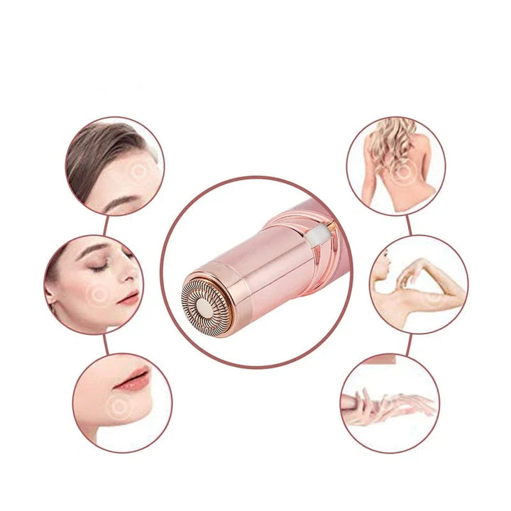 "Eleganter, kabelloser Epilierer für Frauen, wiederaufladbar, für sanfte Haarentfernung und seidig glatte Haut."