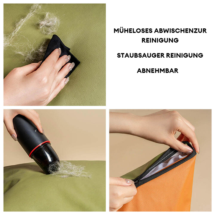 Eleganter Kunstleder-Hundeautositz in Schwarz, komfortabel mit Sicherheitsleinen und Polsterung, stilvoll für Reisen.