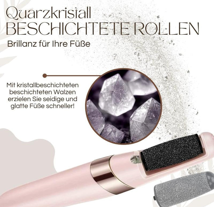 Elektrischer Hornhautentferner mit LED-Licht, ergonomischem Design, wasserdicht; perfekt für glatte Füße und einfache Handhab