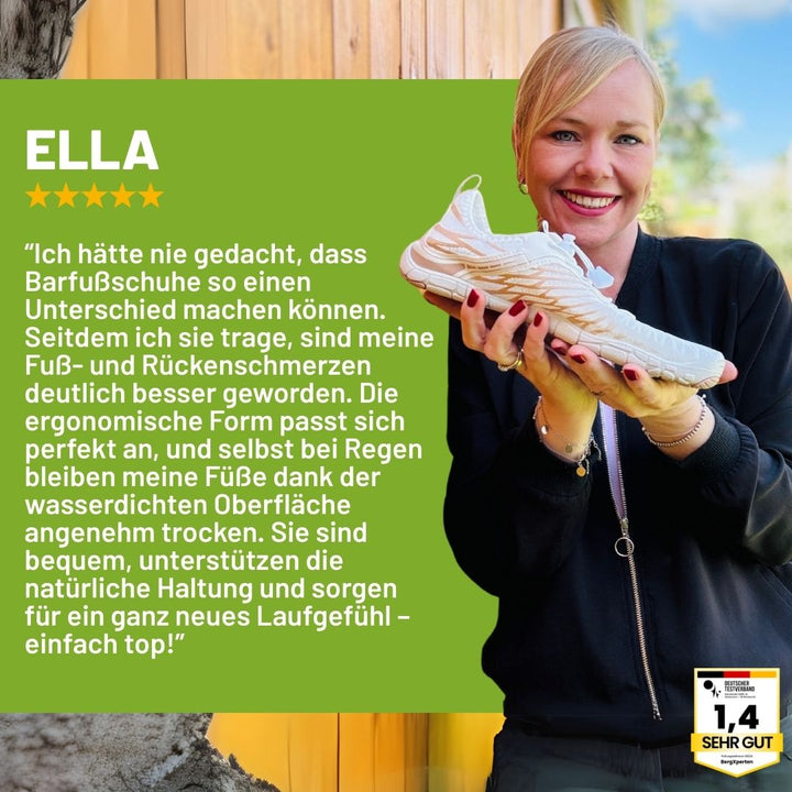 "Ergonomische Barfußschuhe mit breitem Design, ideal für natürliche Bewegungen im Alltag, bequem und gelenkschonend"