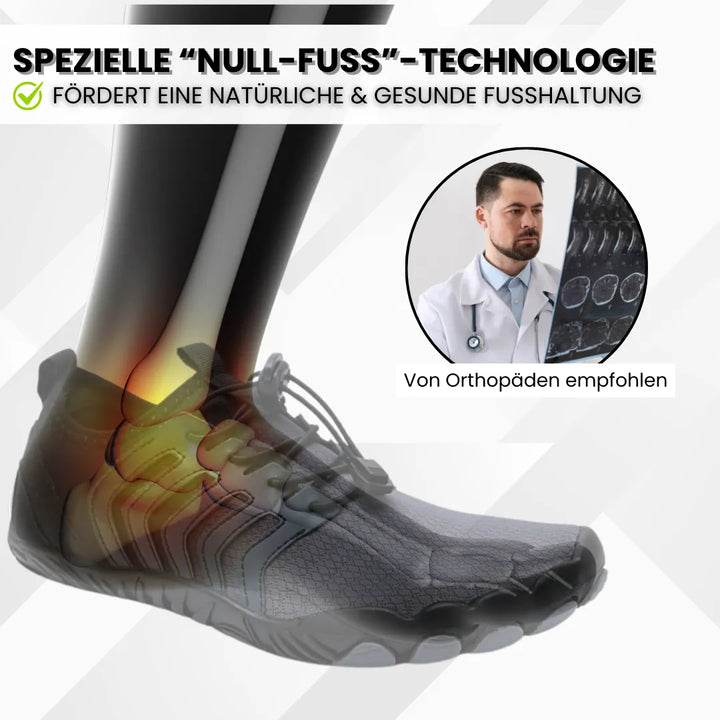 "Ergonomische Barfußschuhe, ultraleicht, flexibel, wasserdicht mit rutschfester Sohle in grauer Farbe"