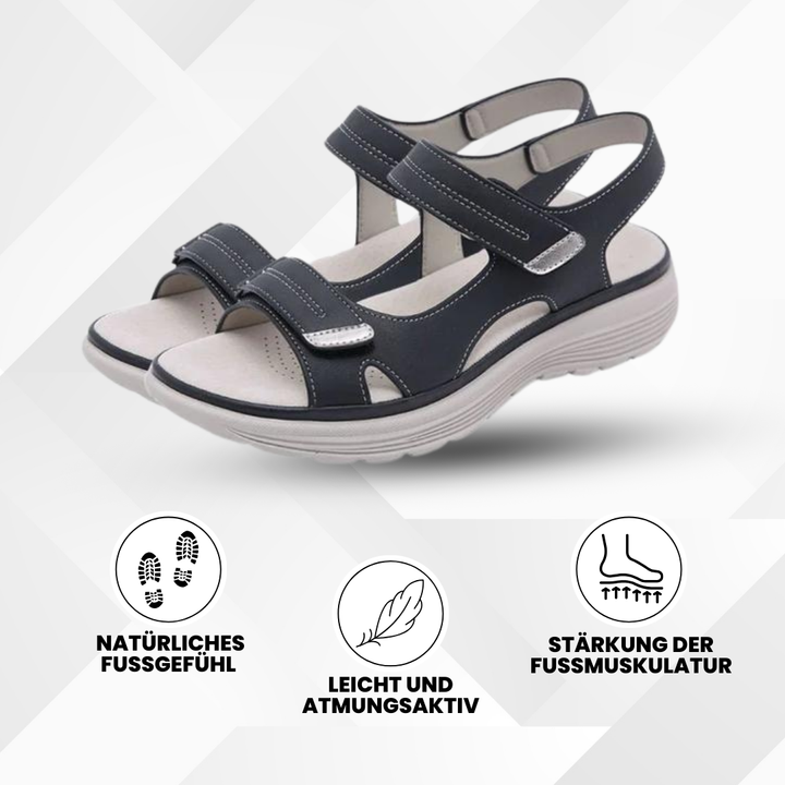 "Ergonomische Damen-Sandalen, rutschfeste Sohle, stilvoll, komfortabel, fördert Fußgesundheit, ideal für jeden Anlass"