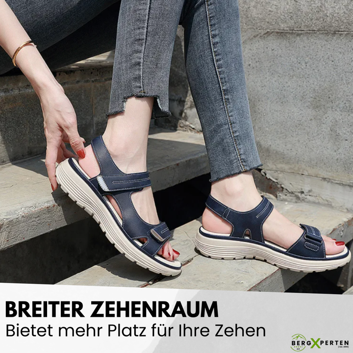 "Ergonomische Damen-Sandalen, rutschfeste Sohle, stilvoll, komfortabel, fördert Fußgesundheit, ideal für jeden Anlass"