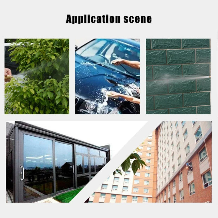 Ergonomische Hochdruck-Wasserpistole aus ABS und Aluminium, kompatibel mit Gartenschläuchen, ideal für vielseitige Reinigung.