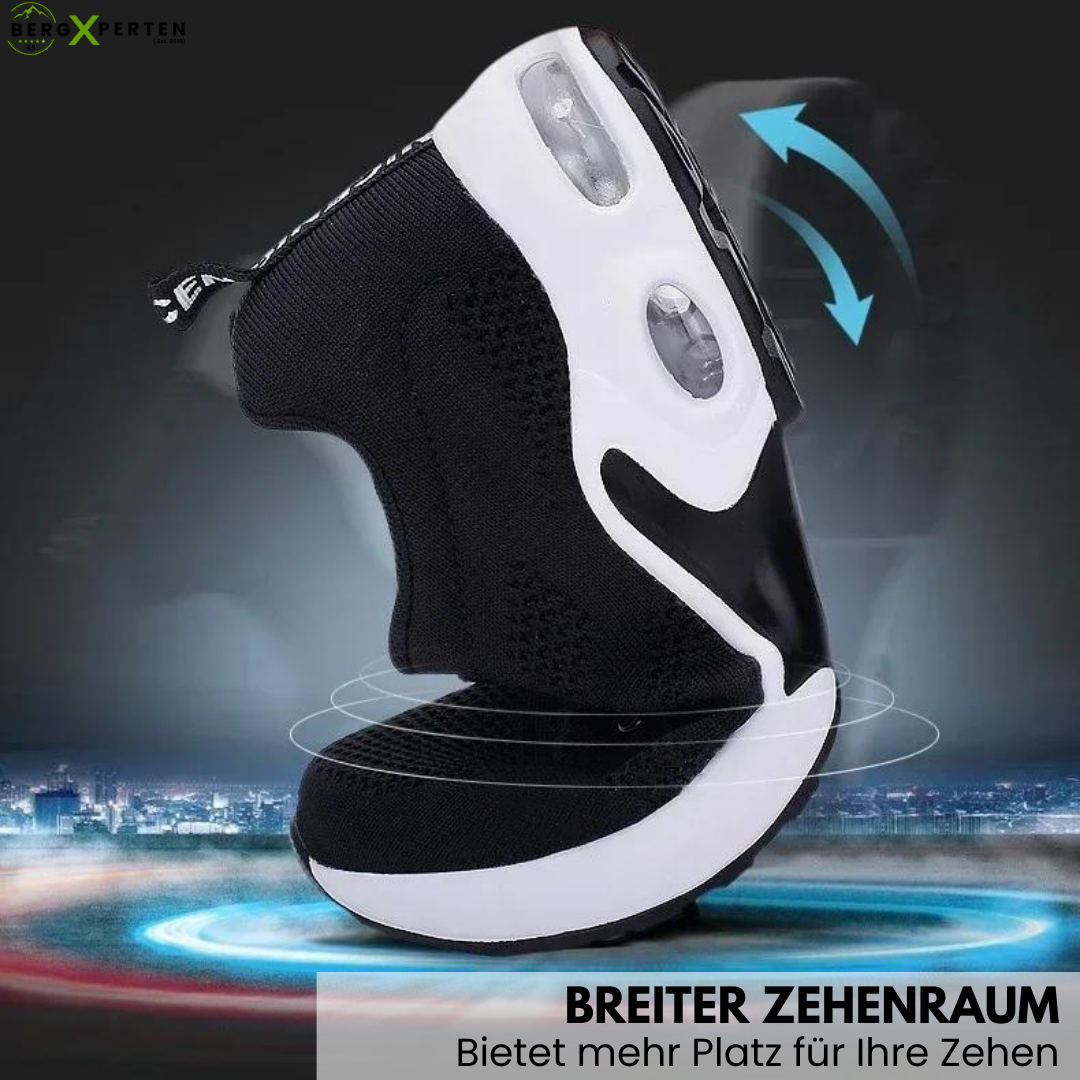 Ergonomische OrthoCare Schuhe, graues Design, mit flexibler Sohle und atmungsaktivem Material, für Komfort und Fußgesundheit.