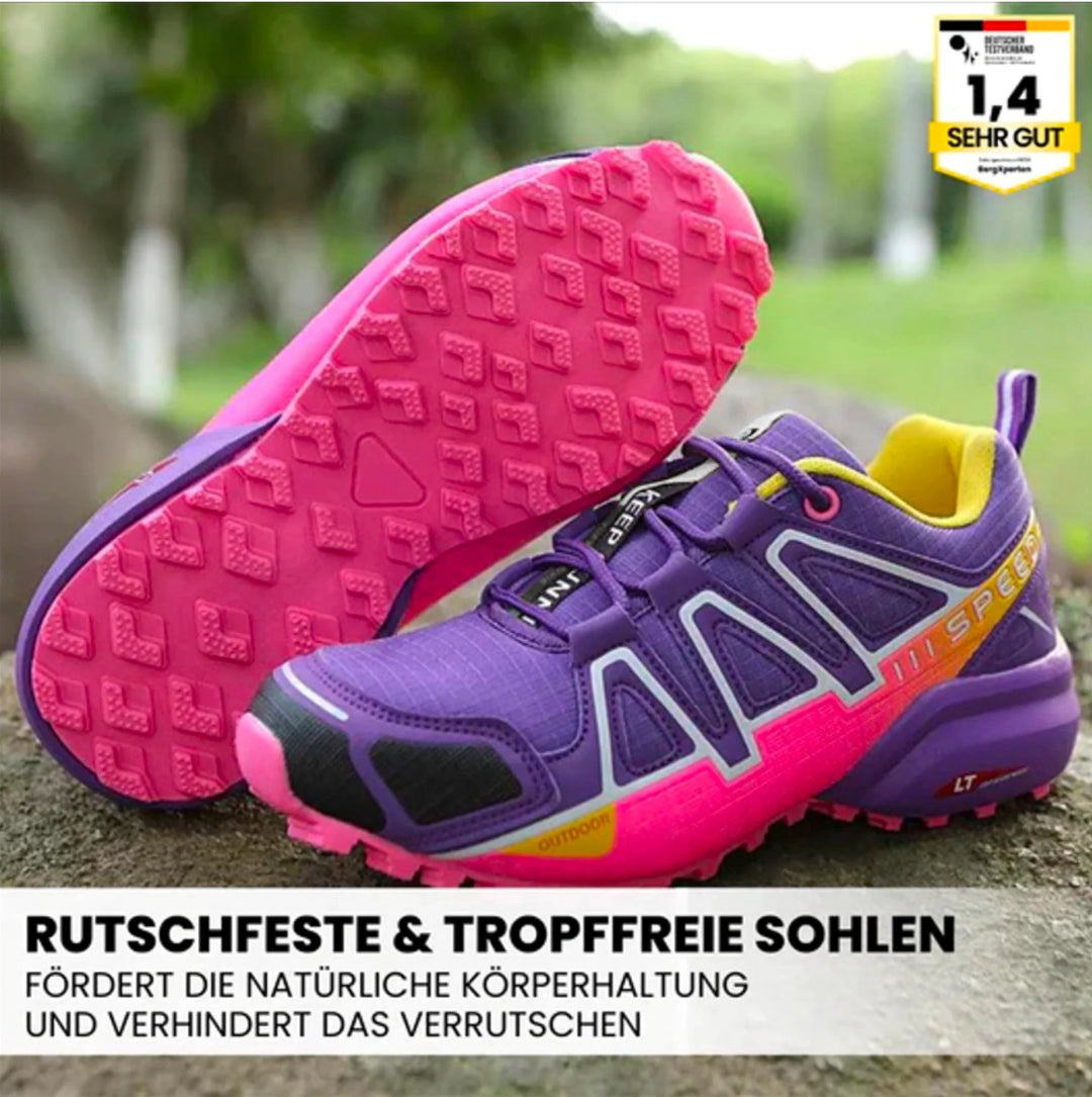 "Ergonomische Wanderschuhe OrthoTrekking IV, grau, rutschfeste Sohle, atmungsaktives Material, ideal fürs Wandern"