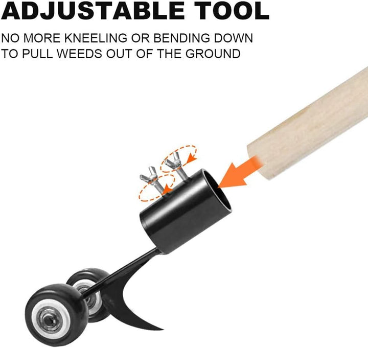 Ergonomischer, leichter Unkrautentferner, entfernt Unkraut samt Wurzeln, benutzerfreundlich, robustes Design für Gartenarbeit