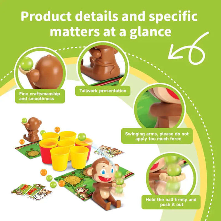 Jeu de tir à deux joueurs - Jeu de société d'action Monkey