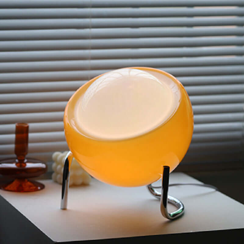 Lampe de table rétro en verre - éclairage d'ambiance