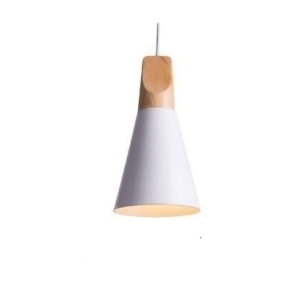 Lampe suspendue en bois et métal pour chambre d'enfant