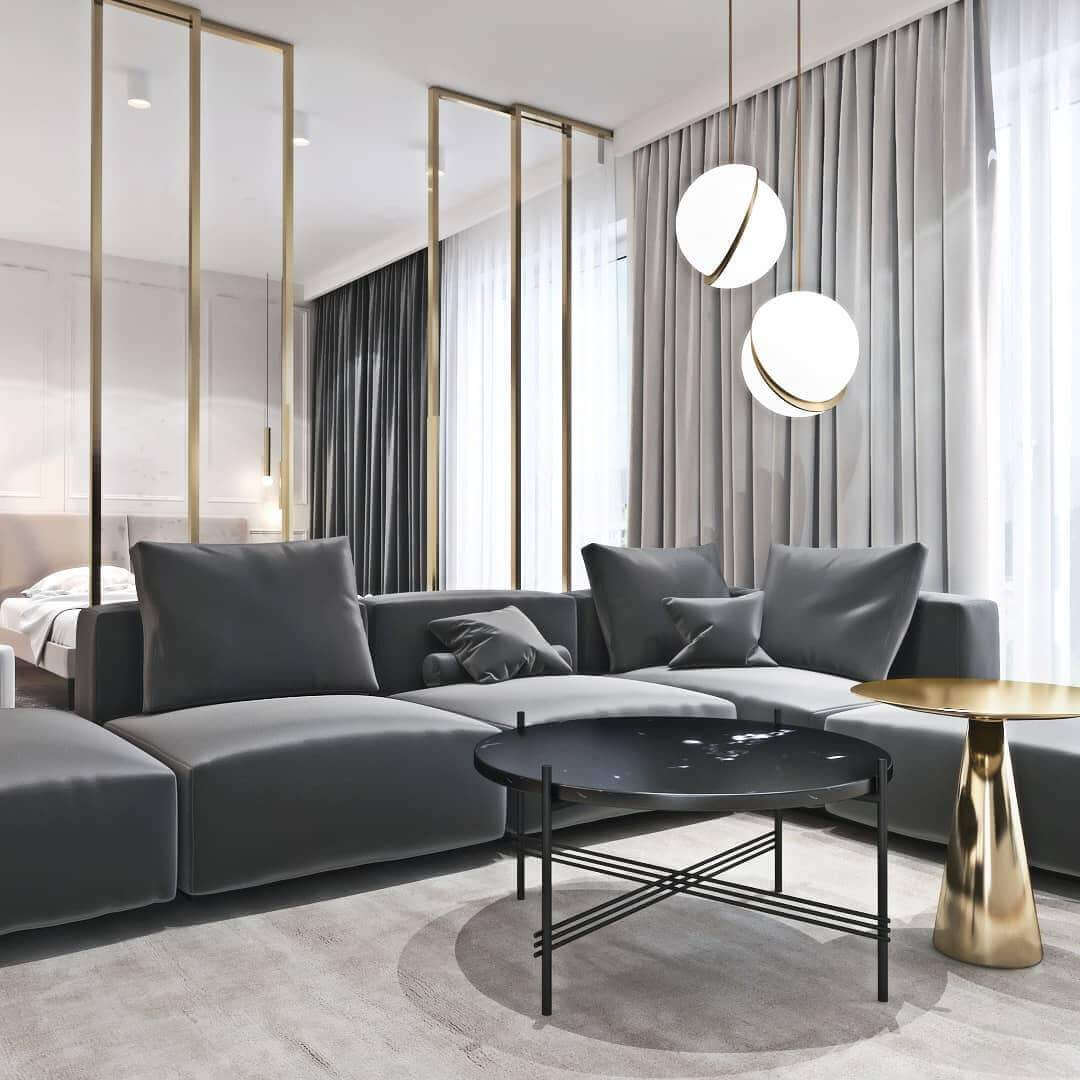 Suspension en forme de lune Design moderne