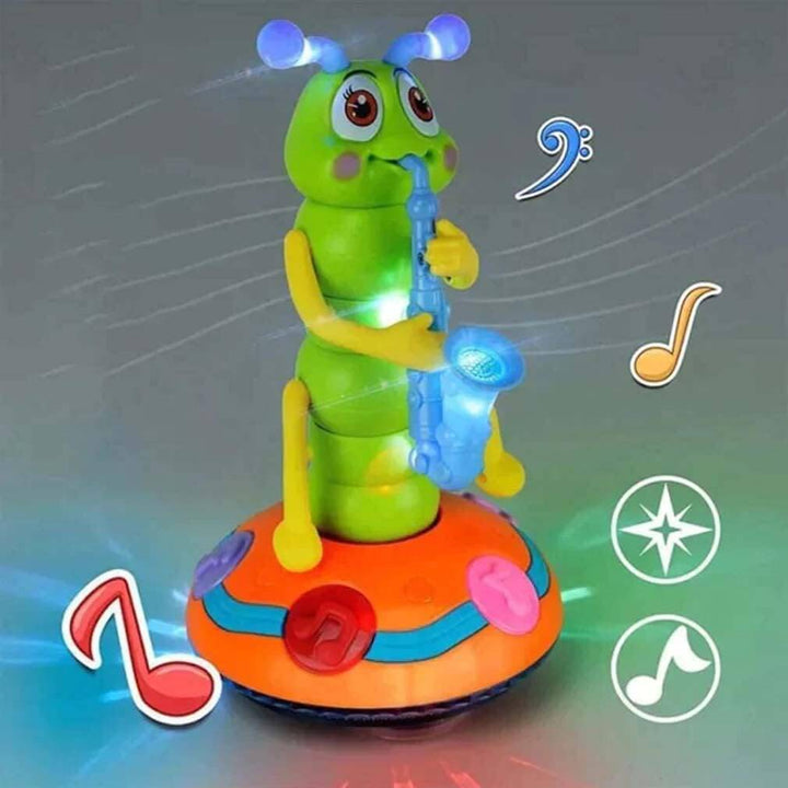 Chenille musicale interactive - Jouet pour bébé avec lumière et sons