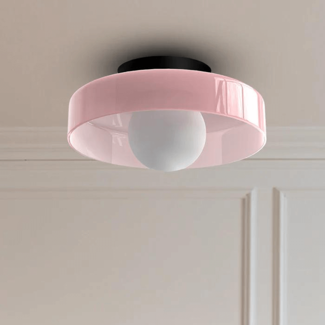 Runde LED Deckenleuchte Modern Glas Lampe