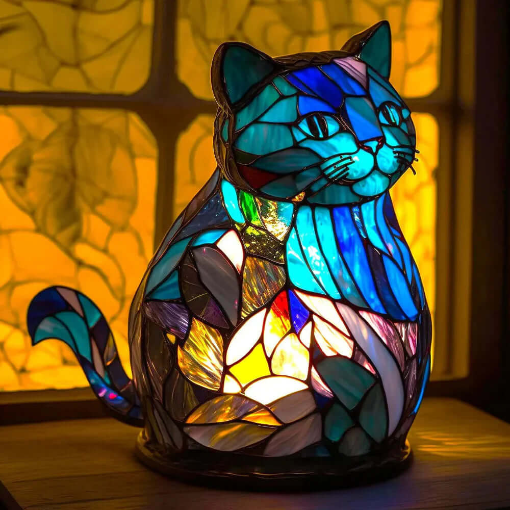 Buntglas Tiffany Tierlampe Nachttischlampe Dekoleuchte