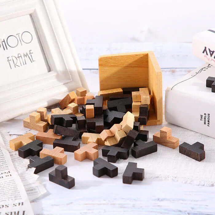 3D Holzpuzzle - Kreativität & Logik für Kinder ab 6 Jahren