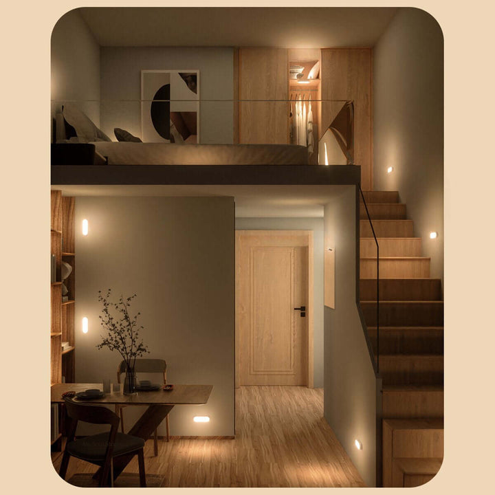 Applique murale à détecteur de mouvement à LED avec chargement USB