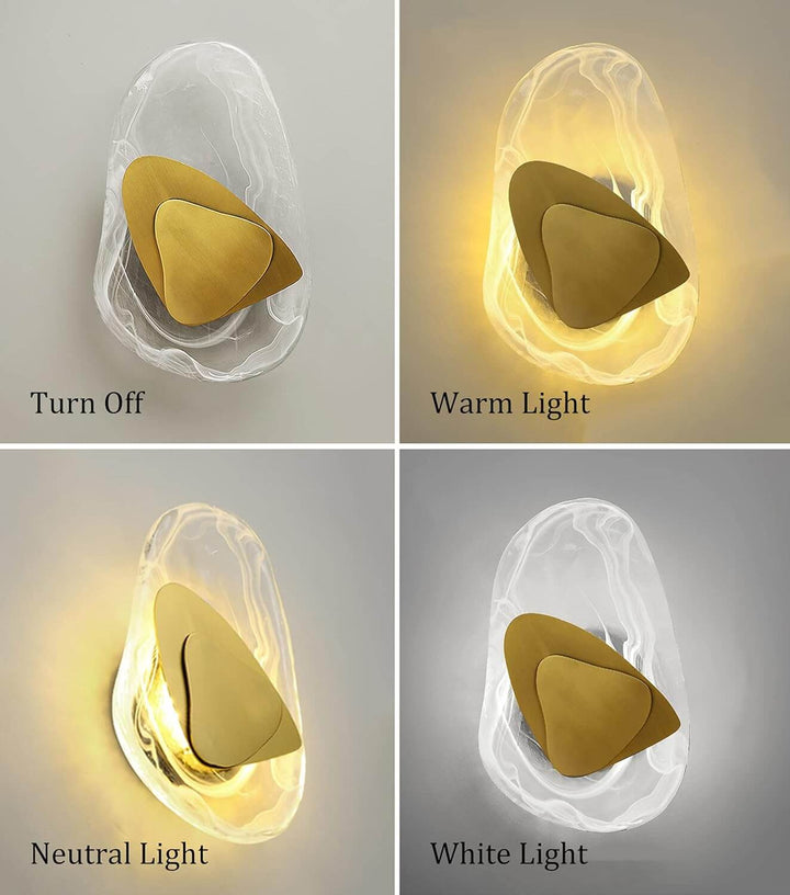 Applique murale LED moderne en verre