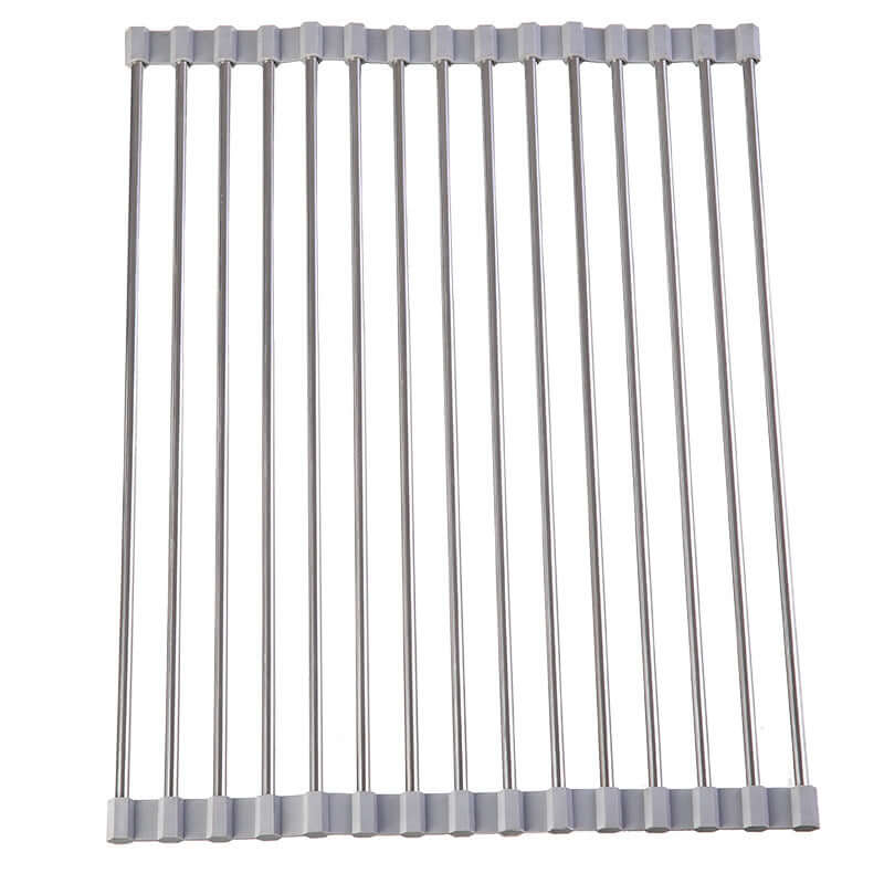 Égouttoir à vaisselle et à légumes pratique et enroulable