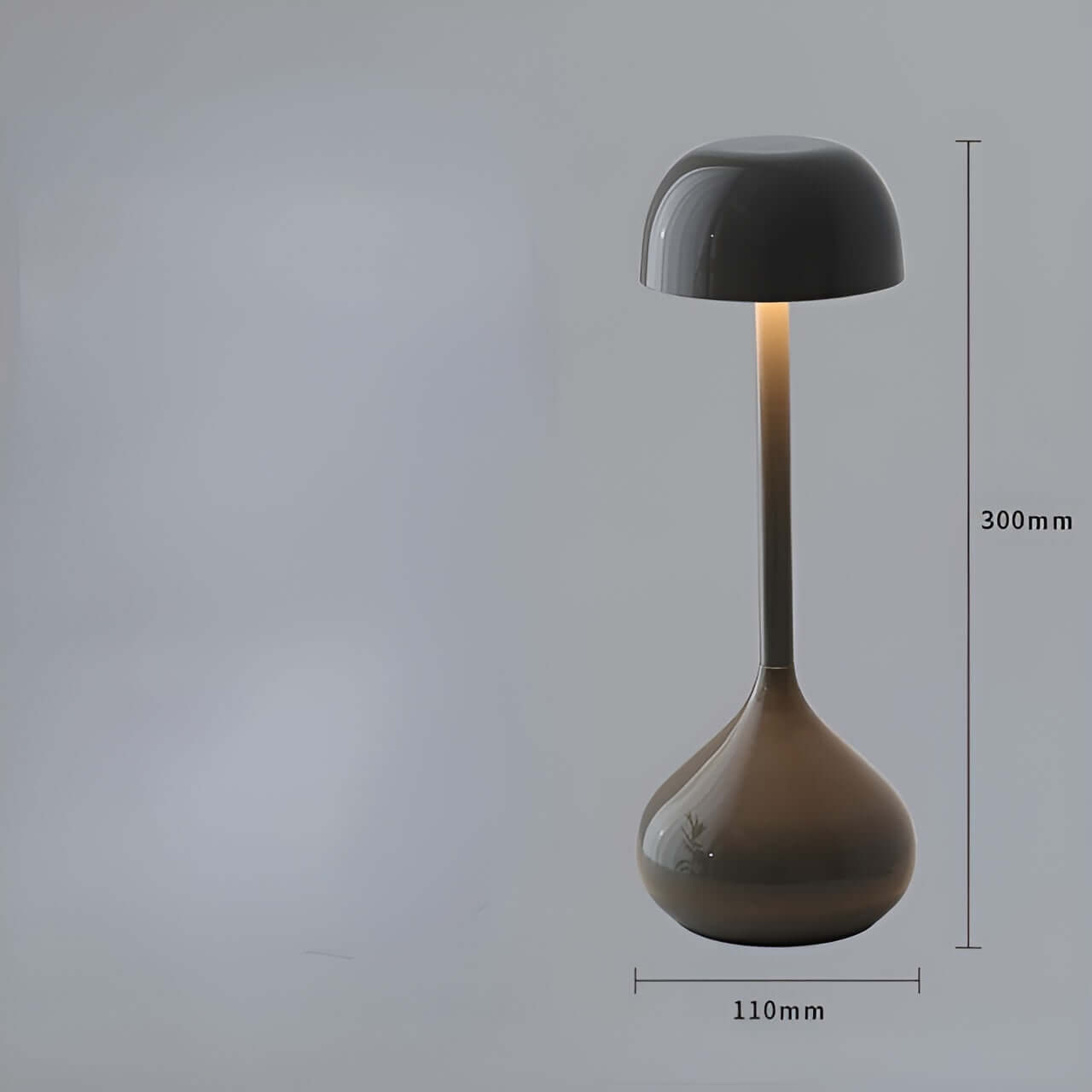 Lampe de table LED sans fil à intensité variable - design champignon