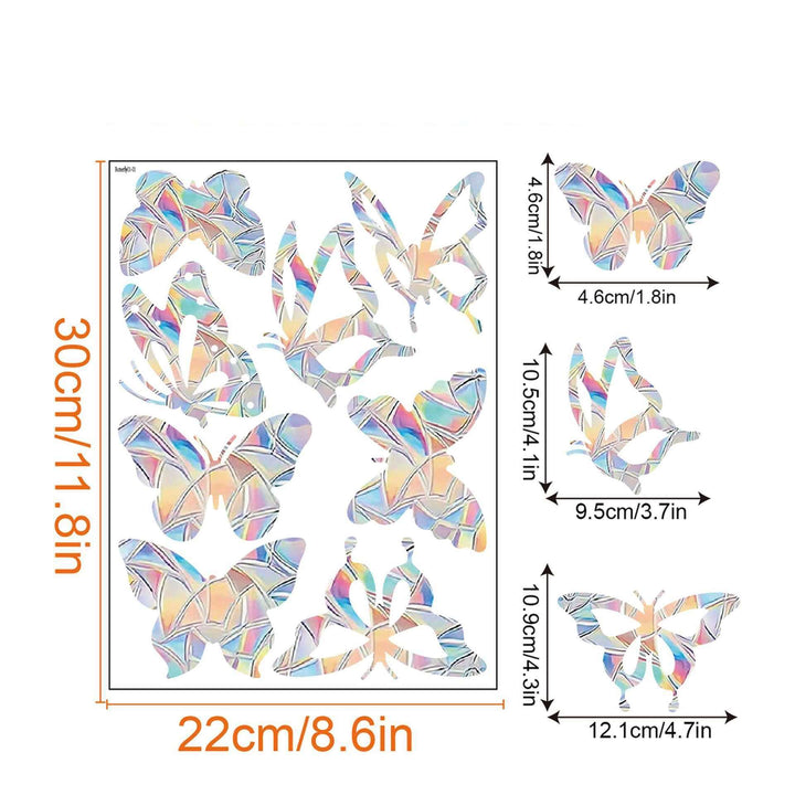 Décoration de fenêtre arc-en-ciel - autocollante, colorée, décorative