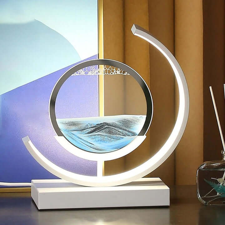 3D Sandbild Tischlampe - Dynamische Kunst