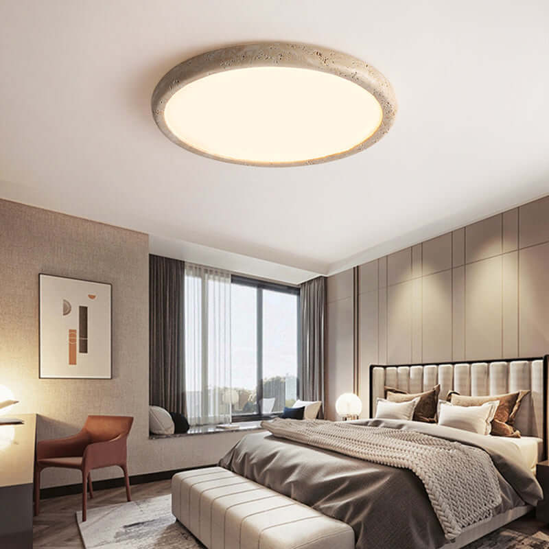 Plafonnier LED en pierre naturelle 38cm