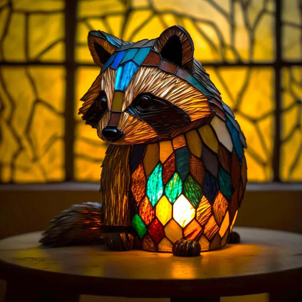 Buntglas Tiffany Tierlampe Nachttischlampe Dekoleuchte