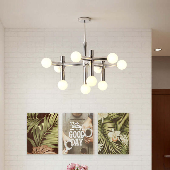 Lustre moderne boule de verre - 80 cm