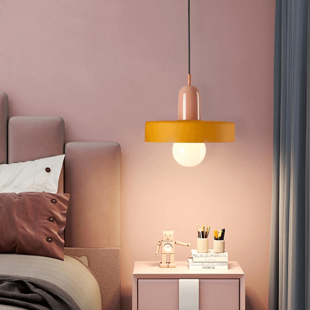 Lampe suspendue en verre à LED au design moderne